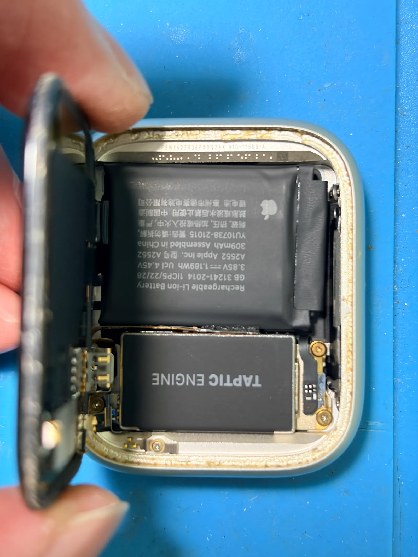 Apple Watch Series 7 45mm battery replacement before and after repair by Ali Mobile & Repair - before