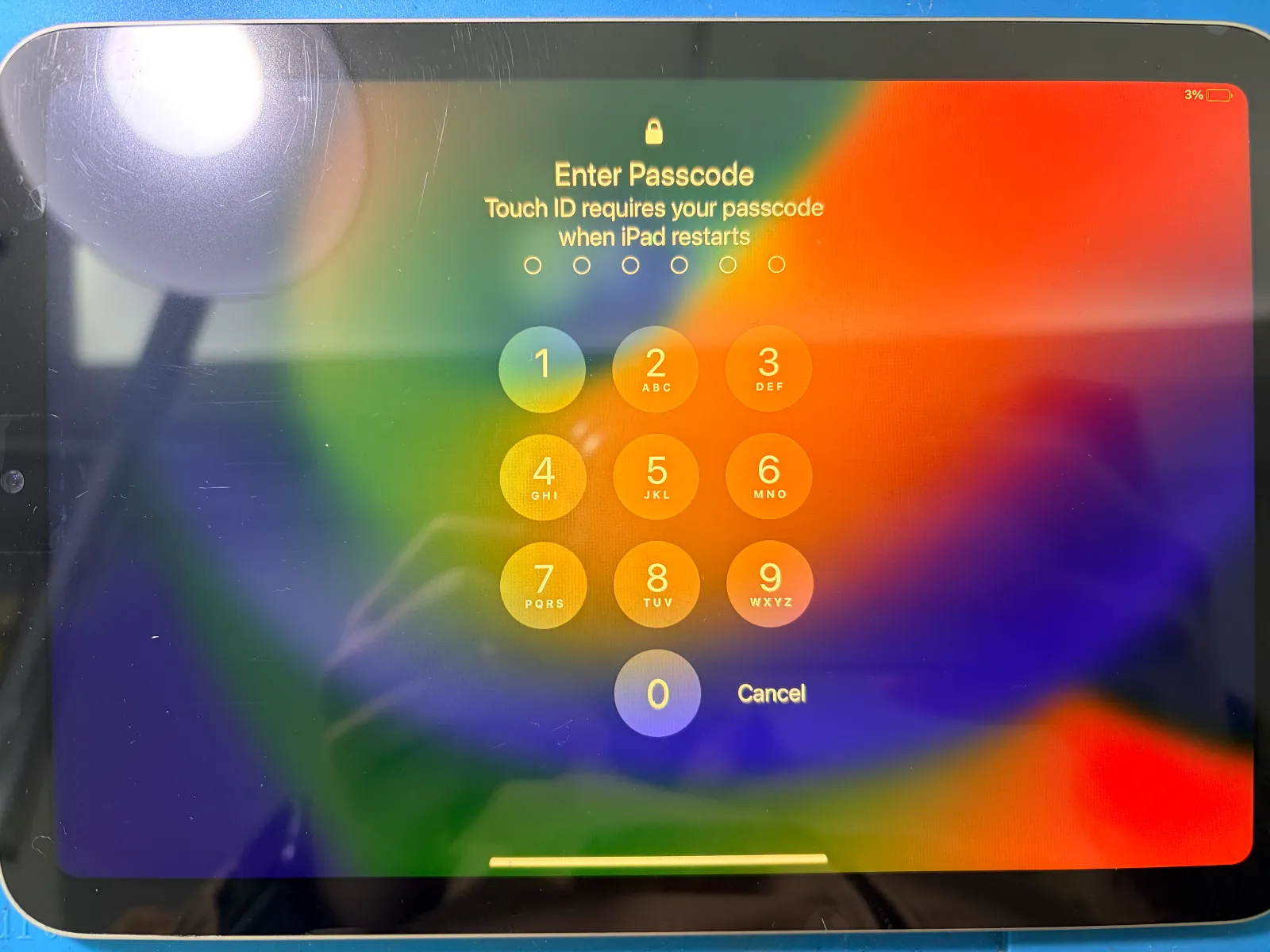 Before and after photos of a iPad mini 6th Generation Screen Replacement completed. - after