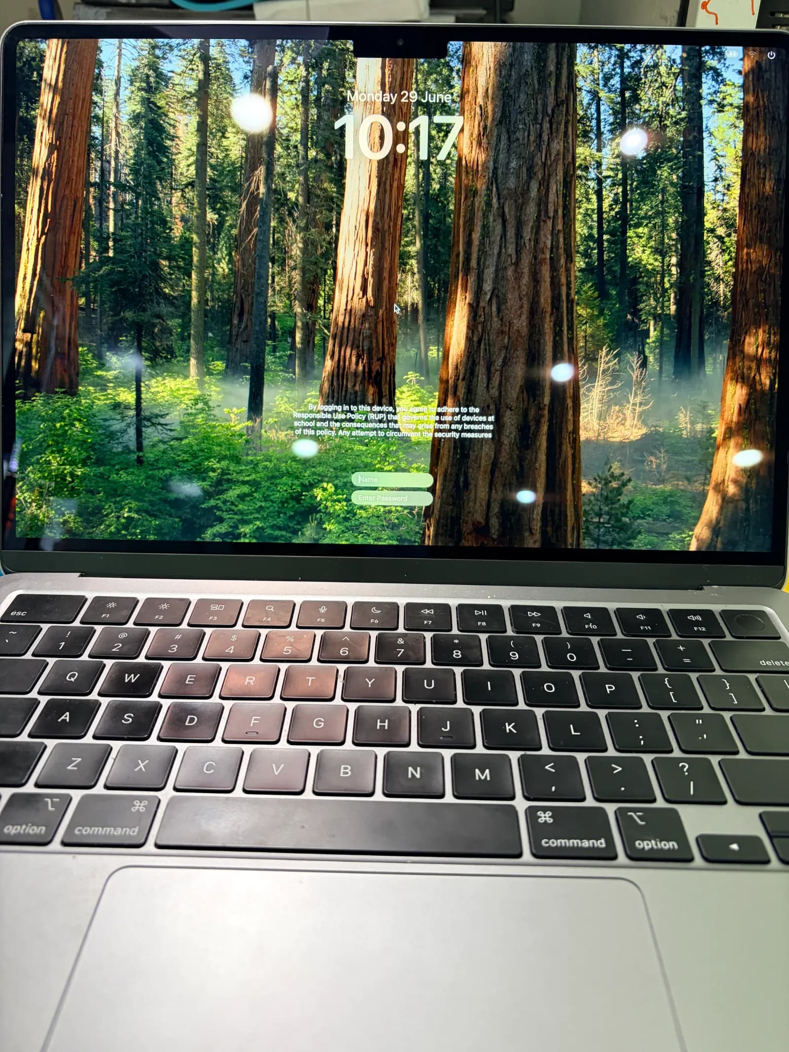 MacBook Air 13-inch M3 with replacement screen installed and tested - after