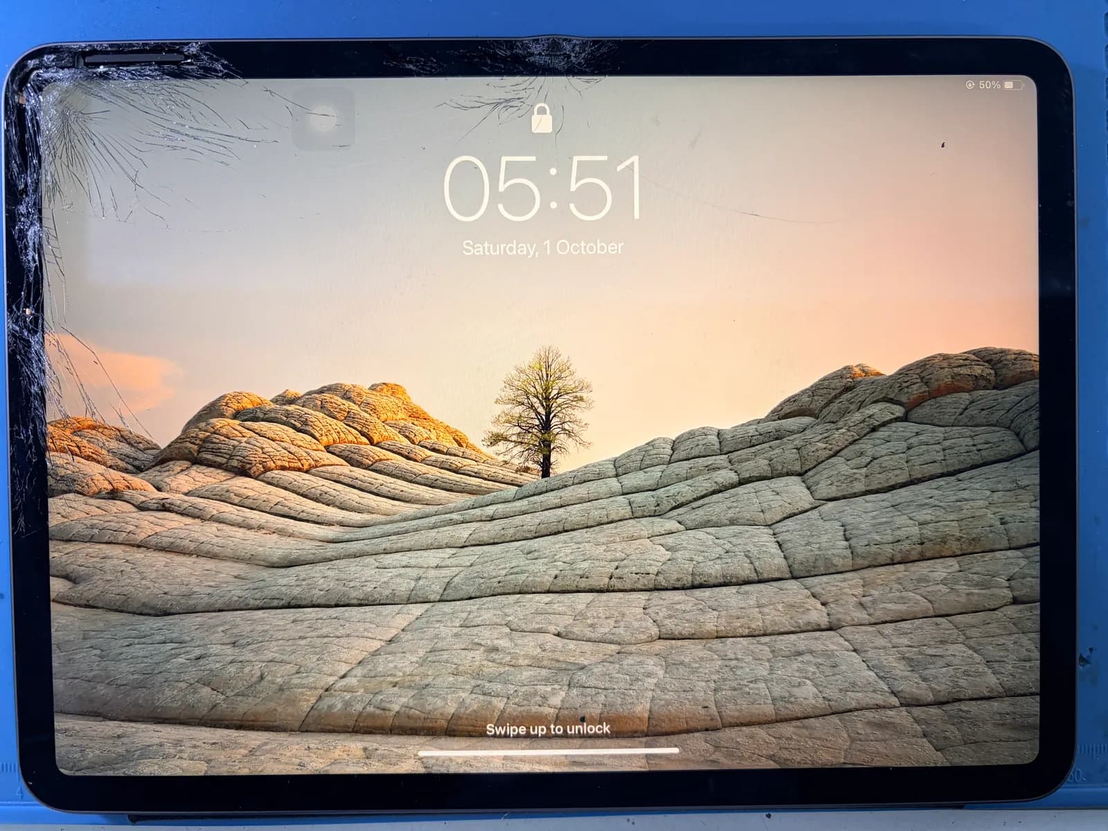 iPad Pro 11-inch 4th generation screen replacement before and after at Ali Mobile & Repair in Ringwood - before